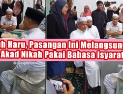 Penuh Haru, Pasangan Ini Melangsungkan Akad Nikah Pakai Bahasa Isyarat