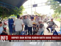 Bupati dan Ketua Kadin Batu Bara Takziah di Sela Acara Senam Hari Amal Bakti Kemenag I Info Bisanews
