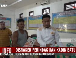 Disnaker Perindag dan Kadin Batu Bara, Bersama PDIP Berbagi Bahan Pangan