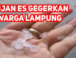 Hujan Es Gegerkan Warga Lampung