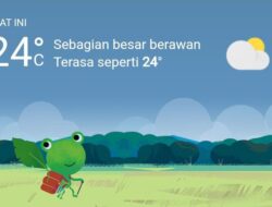 Cuaca Hari Ini, Rabu 4 Januari 2023, Diperkirakan Medan Hujan Ringan