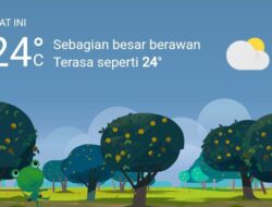 Cuaca Hari Ini, Senin 9 Januari 2023, Diperkirakan Medan Hujan Sedang Dari Siang Hingga Malam