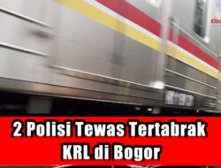 2 Polisi Tewas Tertabrak KRL di Bogor