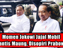 Momen Jokowi Jajal Mobil Rantis Maung, Disopiri Prabowo
