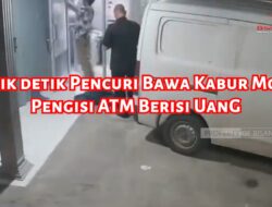 Detik-detik Pencuri Bawa Kabur Mobil Pengisi ATM Berisi Uang