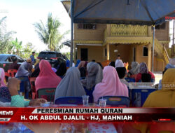 Peresmian Rumah Quran H  OK Abdul Djalil   Hj  Mahniah di Desa Air Hitam Kecamatan Datuk Lima Puluh
