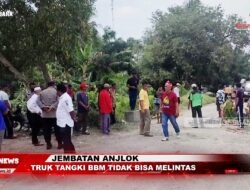 Jembatan Anjlok, Truk Tangki BBM Tidak Bisa Melintas | Info Bisanews