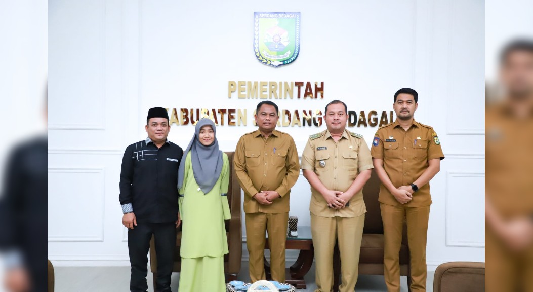 Wakili Indonesia Di MTQ Internasional Qatar, Erin Pamitan Ke Bupati Sergai