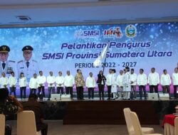 Pengurus SMSI Sumut Dilantik : Siap Bekerja Sama Dengan Pemprovsu