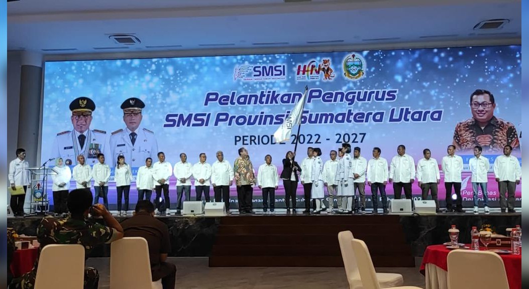 Pengurus SMSI Sumut Dilantik : Siap Bekerja Sama Dengan Pemprovsu