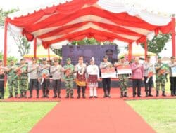 Pemkab Batu Bara Serahkan Bantuan Di Acara Kunker Kabaharkam Polri