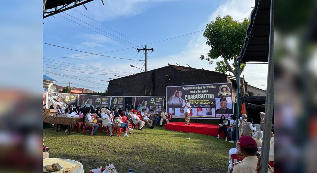 Musa Bangun Kukuhkan Relawan Prabu Sutra