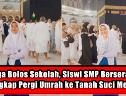 Diduga Bolos Sekolah, Siswi SMP Berseragam Lengkap Pergi Umrah ke Tanah Suci Mekah