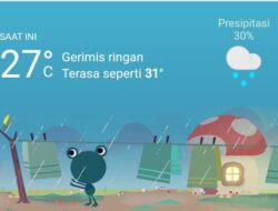 Cuaca Hari Ini, Minggu 19 Februari 2023, Medan Hujan Ringan di Siang Hari
