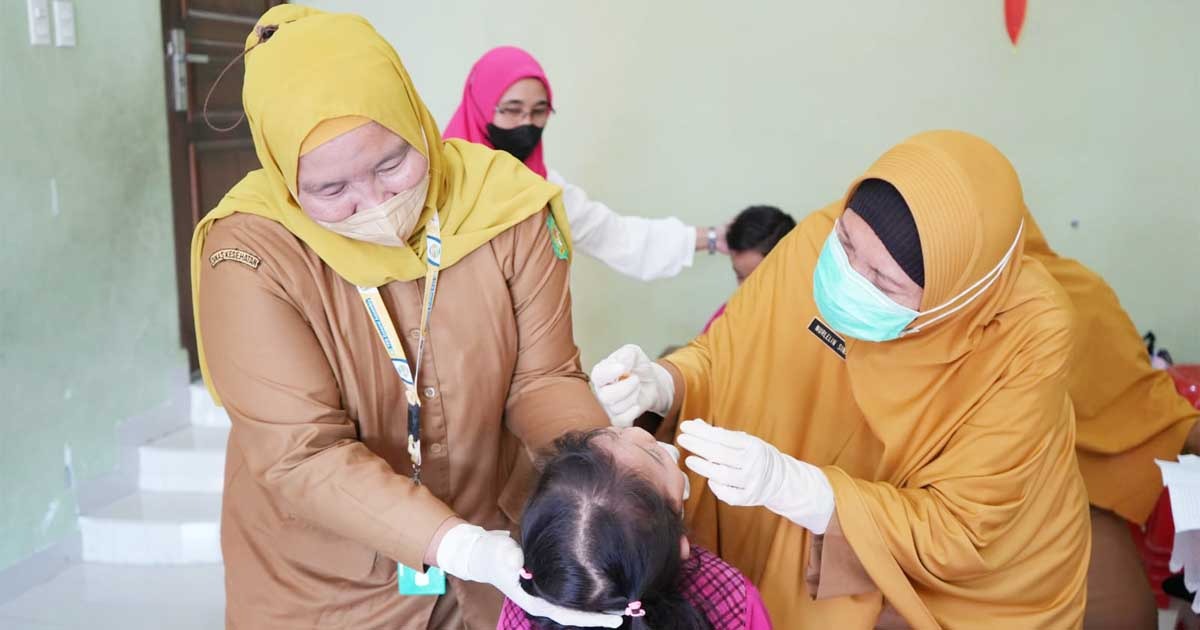 Puskesmas Medan Deli Gelar Imunisasi Polio Di PAUD Imelda Wahab