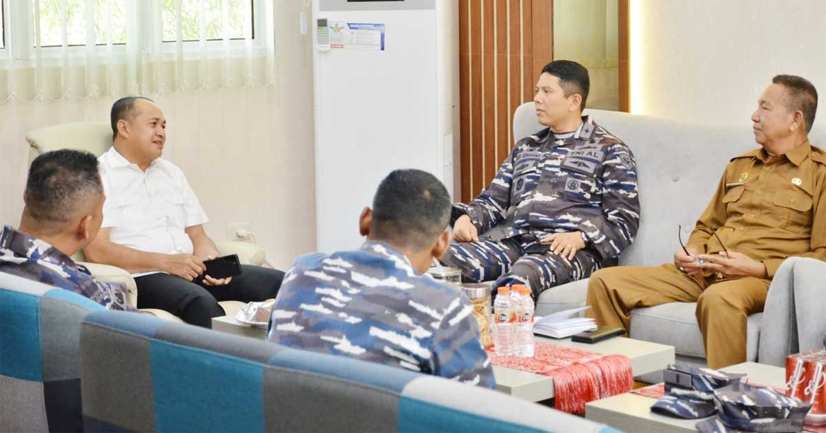 Danlanal TBA Tawarkan Kampung Bahari Nusantara Ke Bupati Batu Bara