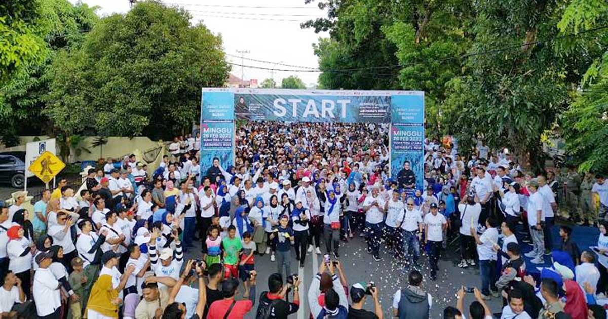 PTPN III Bersama 9 Perusahaan BUMN adakan Jalan Sehat di 8 Tempat Ini