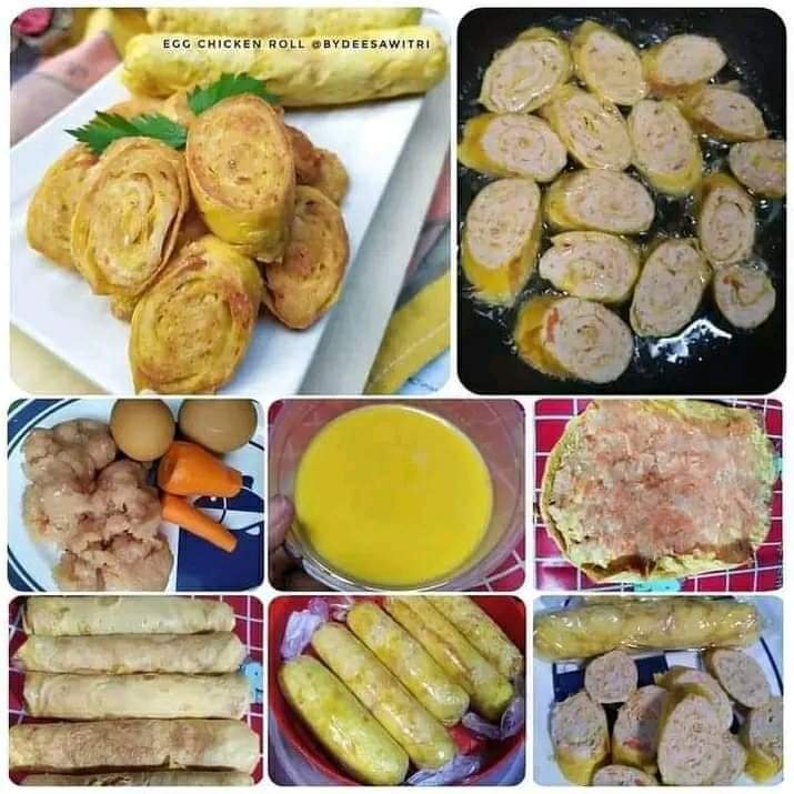 Hmm, Lezatnya Sarapan Pagi dengan Egg Chiken Roll