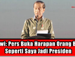 Jokowi: Pers Buka Harapan Orang Biasa Seperti Saya Jadi Presiden