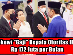 Jokowi “Gaji” Kepala Otoritas IKN Rp 172 Juta per Bulan