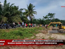 Waspada! Tanggul Sungai Dalu-Dalu Hampir Jebol, Warga Ramai Berkumpul Melihat Kondisinya | Info Bisanews