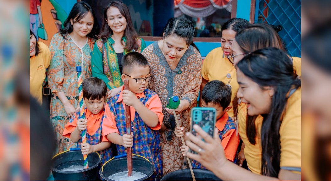 Bunda PAUD Kota Medan Buka Market Day & Happy With Bharlind School