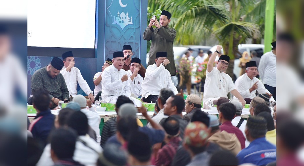 Edy Rahmayadi Hadiri Ramadan Berbagi, Ada Bagi Bingkisan pada Seribuan Abang Becak, Ibu Rumah Tangga dan Bukber