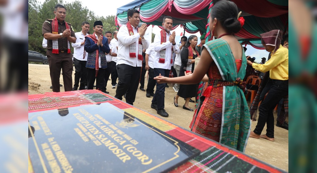 Resmikan GOR, Wagub Musa Rajekshah Harap Samosir Lahirkan Atlet Berprestasi