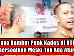 Gaya Rambut Punk Kades di NTB Dipersoalkan Meski Tak Ada Aturan