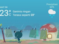 Cuaca Hari Ini, Jumat 3 Maret 2023, Medan Hujan Ringan di Siang dan Malam Hari