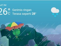 Cuaca Hari Ini, Minggu 5 Maret 2023, Medan Hujan dari Pagi, Siang dan Malam