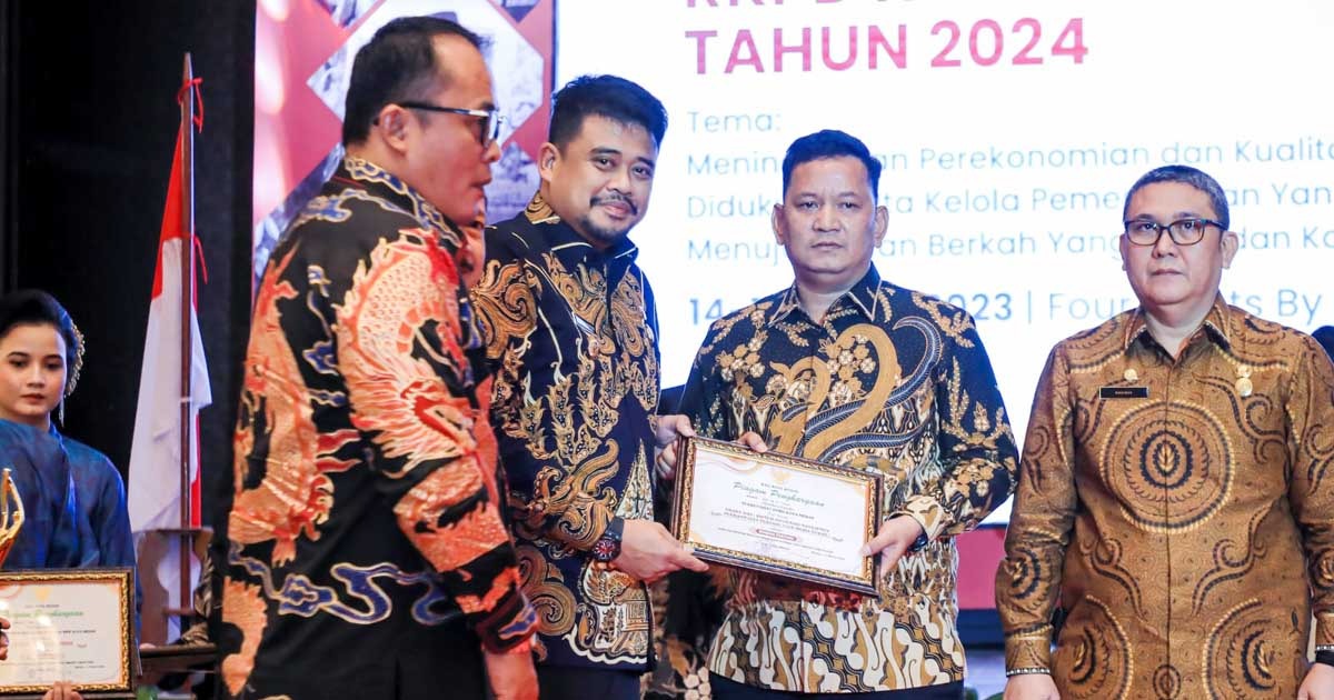 Perangkat Daerah Pemenang KIPP Kota Medan Terima Penghargaan