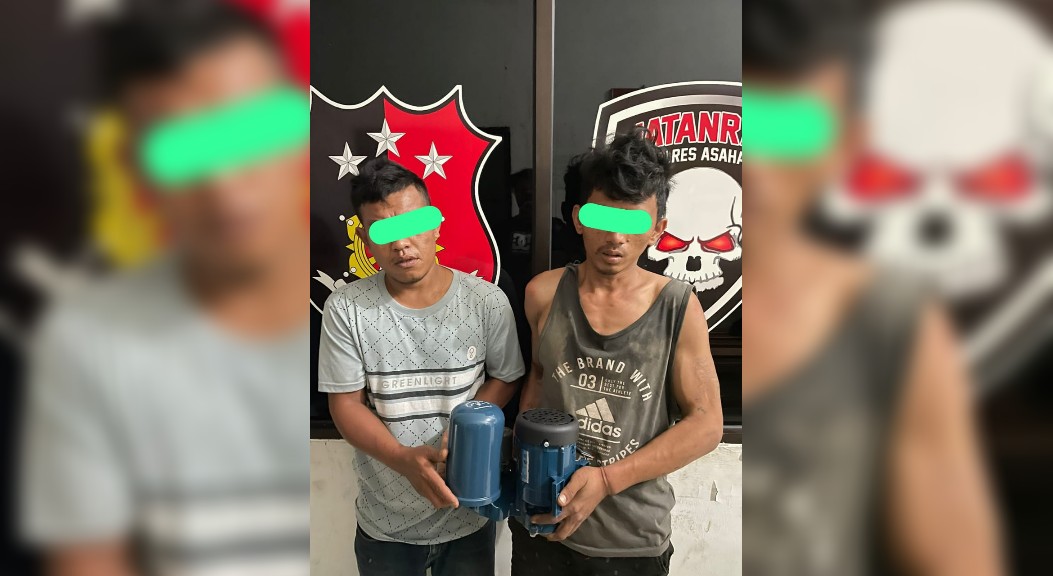 Polisi Amankan Dua Tersangka Pencuri Mesin Air
