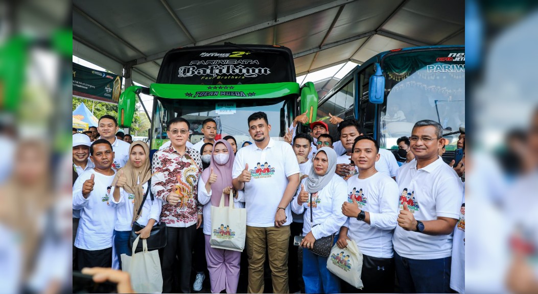 Wali Kota Medan Lepas 2 Ribuan Pemudik