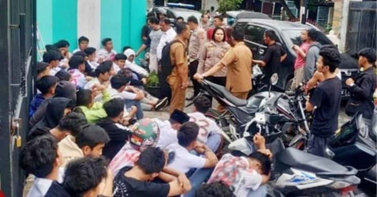 Petugas Amankan 43 Pelajar Terduga Pelaku Tawuran