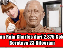 Patung Raja Charles dari 2.875 Cokelat, Beratnya 23 Kilogram