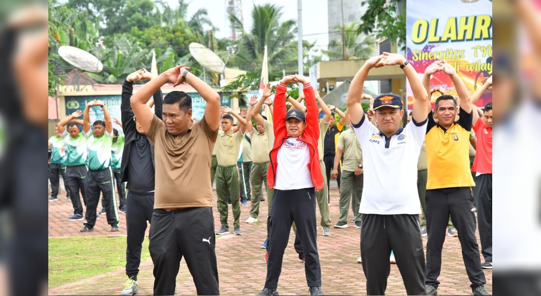 Pemkab Batu Bara Dan TNI-Polri Gelar Senam Bersama