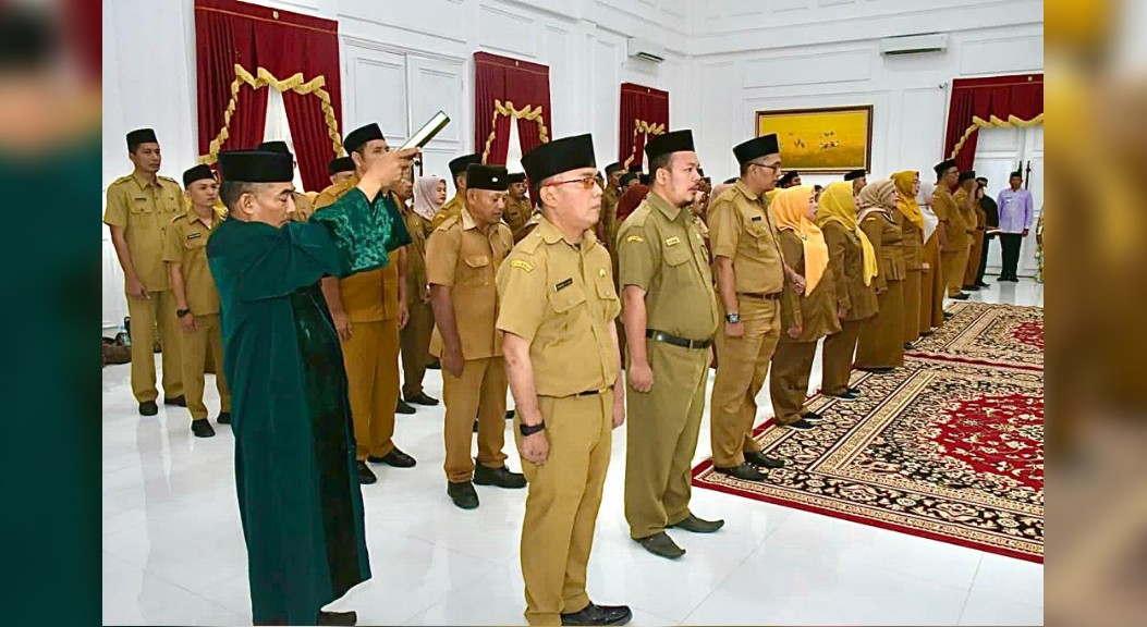 Lantik 71 Pejabat Pengawas, Wabup Sergai Singgung Masalah Sampah