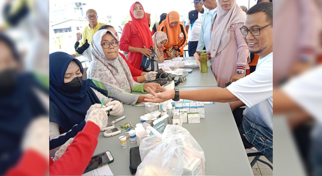 Dinkes P2KB Batu Bara Gelar Pengukuran Kebugaran Calhaj