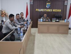 Polrestabes Medan Gelar Zoom Meeting Kesiapan Latja Siswa Diktuk Bintara