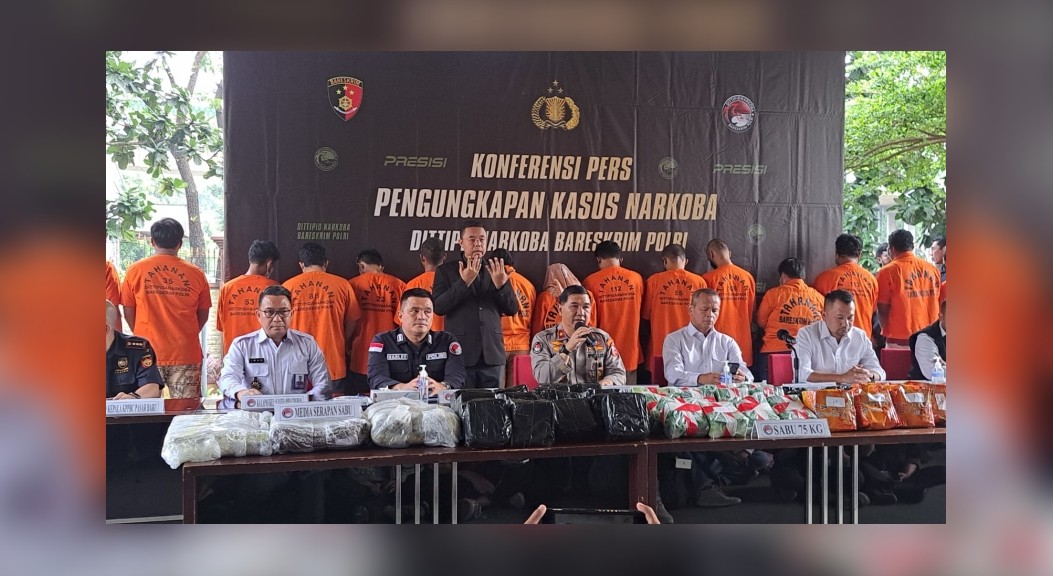 Ungkap 7 Kasus Narkoba, Polri Sita Ribuan Butir Ekstasi-75 Kilogram Sabu
