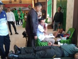 Danrem 022/PT Kunjungi Kegiatan Donor Darah Di Makodim 0208/Asahan