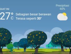 Cuaca Hari Ini, Selasa 9 Mei 2023, Medan Hujan Petir di Siang Hari