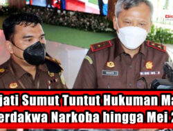 Kejati Sumut Tuntut Hukuman Mati 34 Terdakwa Narkoba hingga Mei 2023
