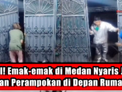 Viral! Emak-emak di Medan Nyaris Jadi Korban Perampokan di Depan Rumahnya