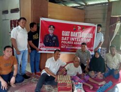 Sat Intelkam Polres Asahan Berbagi Sembako Kepada Warga