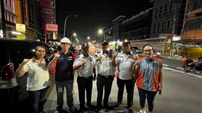 Dishub Medan Lakukan Pemeliharaan Marka Jalan