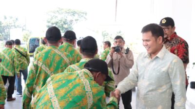 Wabup Sergai Lepas Rombongan KTNA Peserta Penas Petani Dan Nelayan XVI