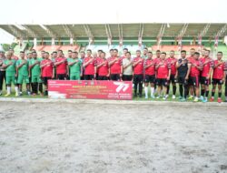 Pemko Dan Polrestabes Medan Gelar Pertandingan Sepak Bola Gabungan