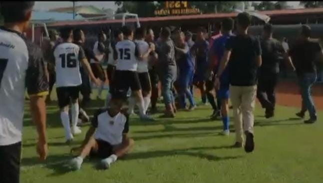 Laga Sepak Bola : Dishub Asahan Vs Wartawan Ricuh